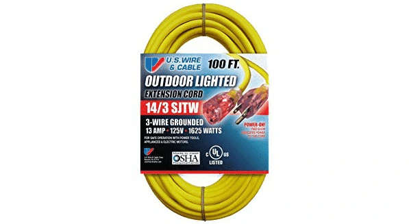Electric Snow Blower Extension Cord