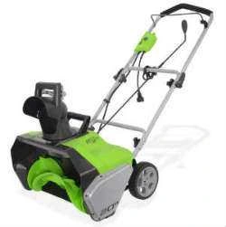 Greenworks Corded Snow Thrower With Light Kit