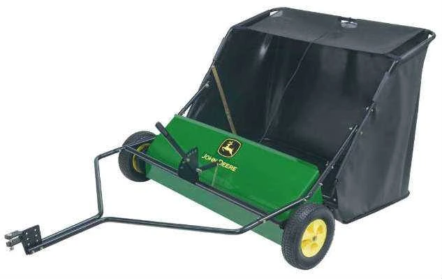 John Deere tow-behind lawn sweeper