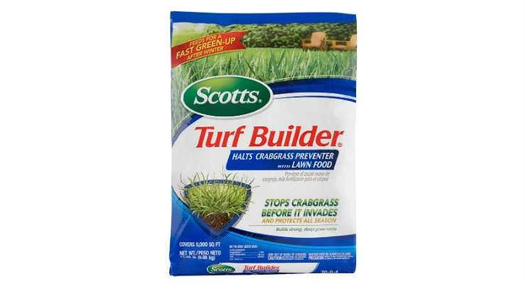 Scotts Turf Builder Halts Crabgrass Preventer with Lawn Fertilizer