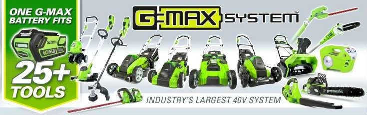 Greenworks Cordless Lawn Mower - G-MAX 40V Battery System