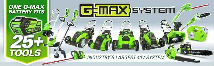 Greenworks G-Max battery system